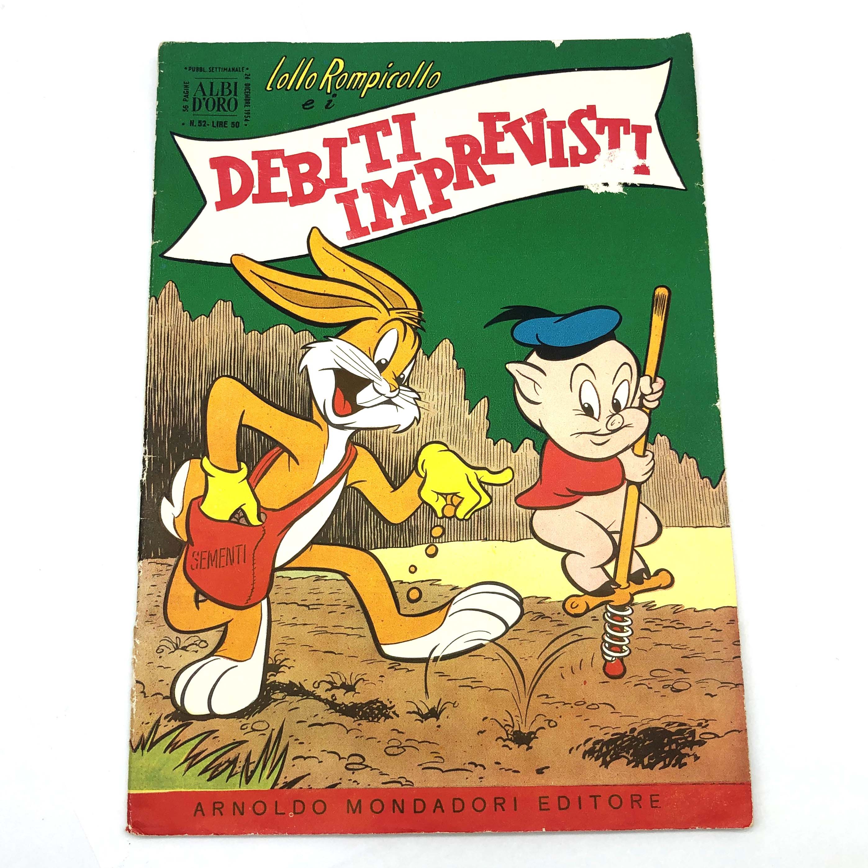 Fumetto ALBI D'ORO n. 52 del 26.12.1954 - Lollo Rompicollo e i Debiti Imprevisti