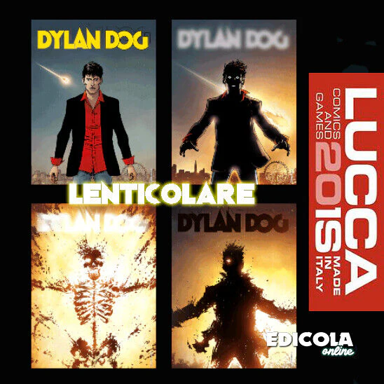 Fumetto di DYLAN DOG 387 Cover VARIANT da Collezione Originale Raro Lucca Comics 2018
