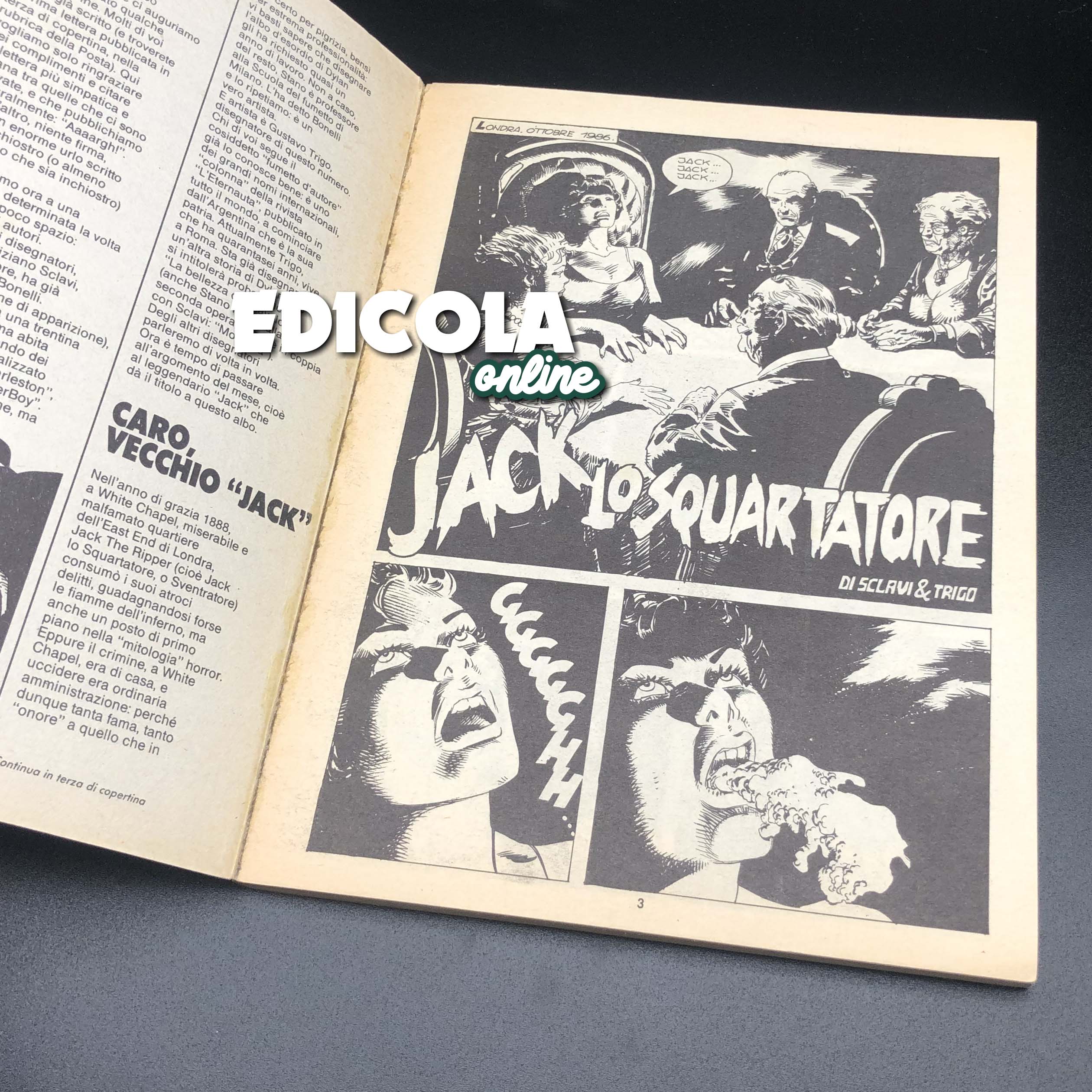 Fumetto di DYLAN DOG numero n. 2 Originale Prima Edizione Jack lo Squartatore - Image 2