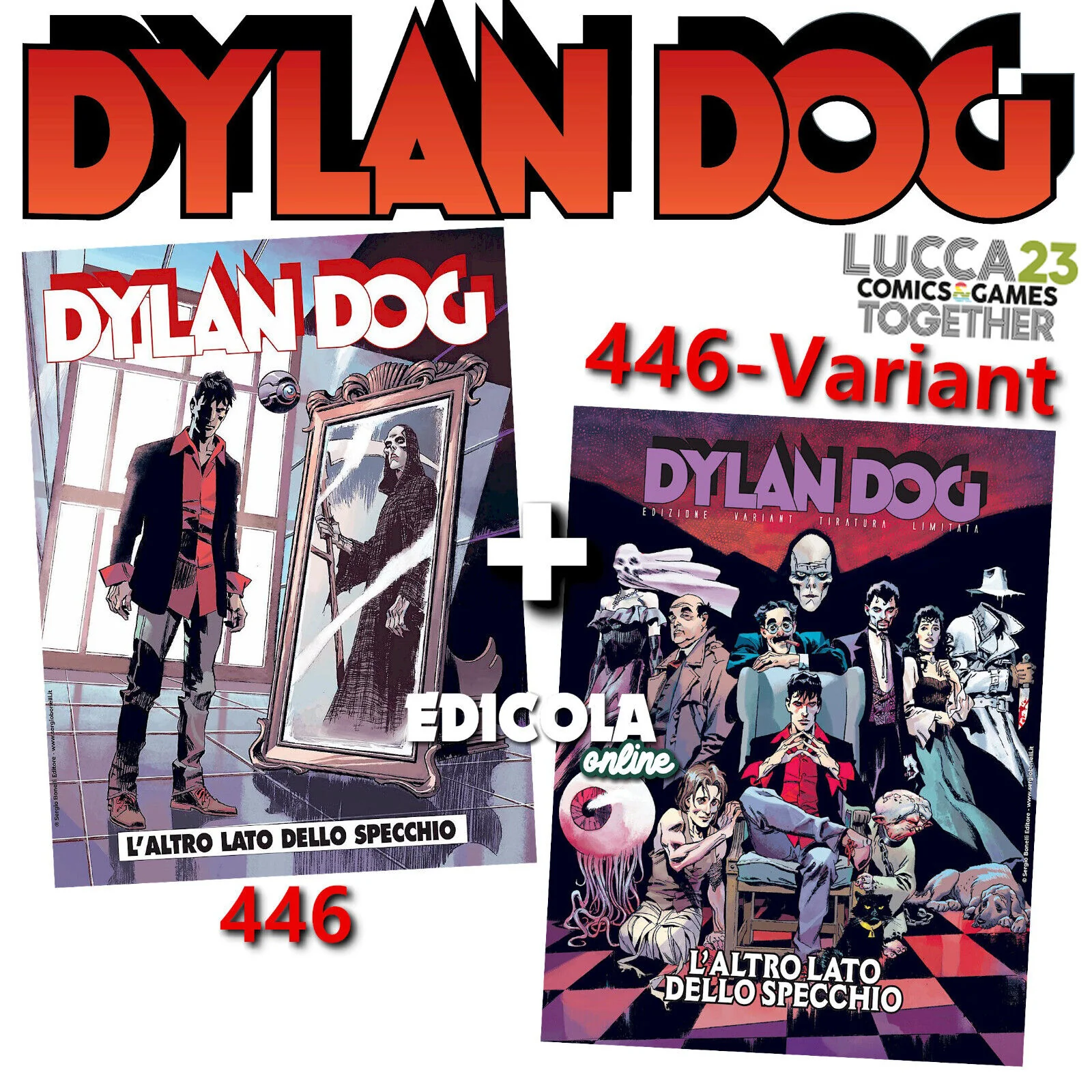 Fumetto di DYLAN DOG Speciale Lucca Comics 2023 numero n. 446 Variant Originale