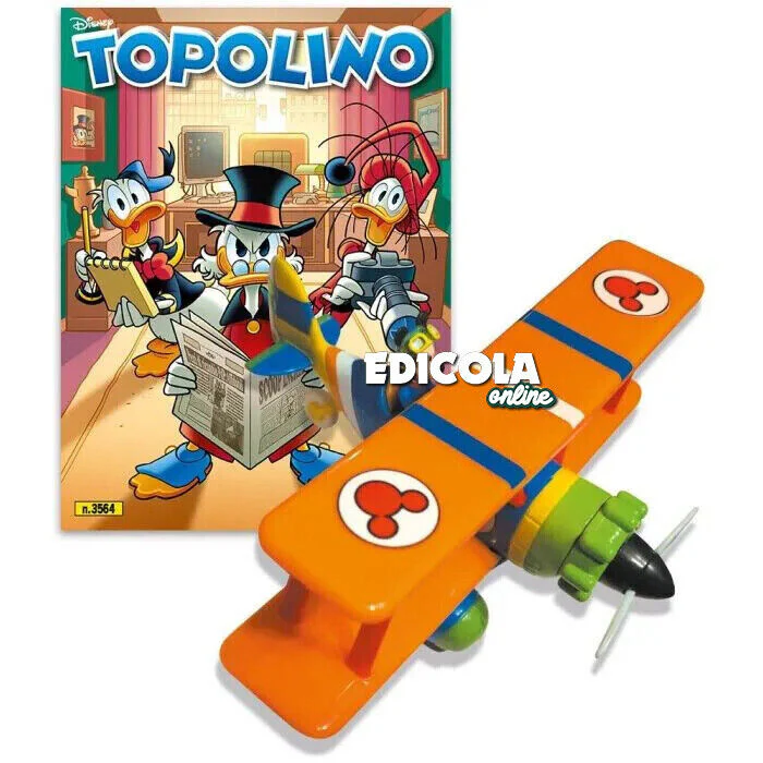Fumetto di TOPOLINO 3563 3564 Libretto Originale con Gadget Biplano Idrovolante - Image 3