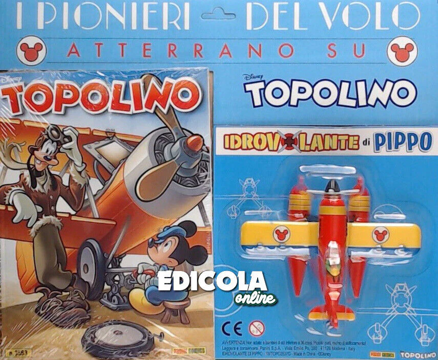 Fumetto di TOPOLINO 3563 3564 Libretto Originale con Gadget Biplano Idrovolante - Image 6