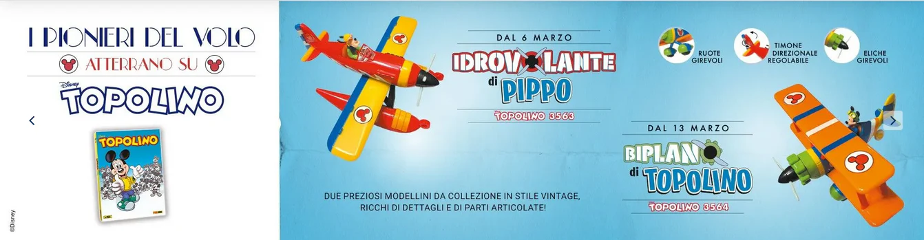 Fumetto di TOPOLINO 3563 3564 Libretto Originale con Gadget Biplano Idrovolante - Image 8