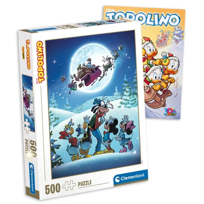 Fumetto di TOPOLINO libretto n. 3602 Con Puzzle di Natale 500 Pezzi Clementoni