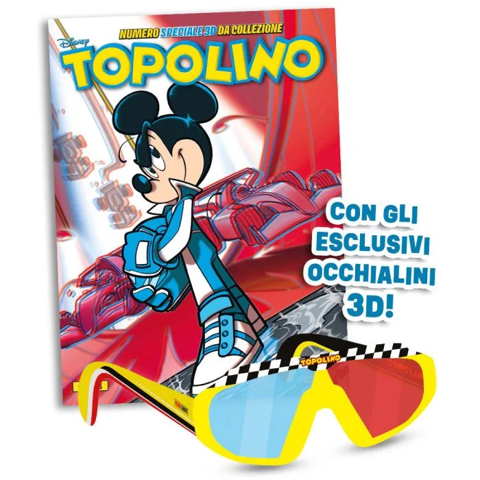 Topolino Speciale libretto n. 3588 con gadget Occhialini 3D Storia da Collezione - Image 3