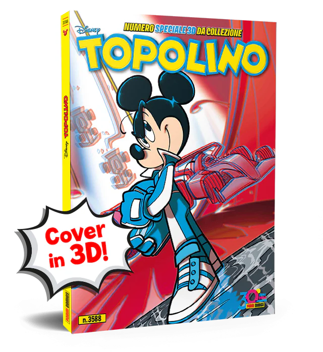 Topolino Speciale libretto n. 3588 con gadget Occhialini 3D Storia da Collezione - Image 4