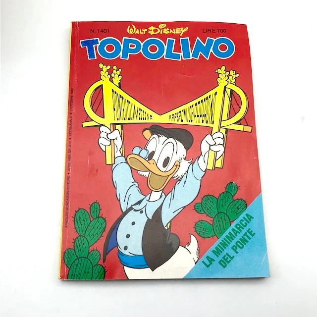 Fumetto di TOPOLINO post Salvini Libretto Usato 1401 Originale Ponte di Messina - Image 5