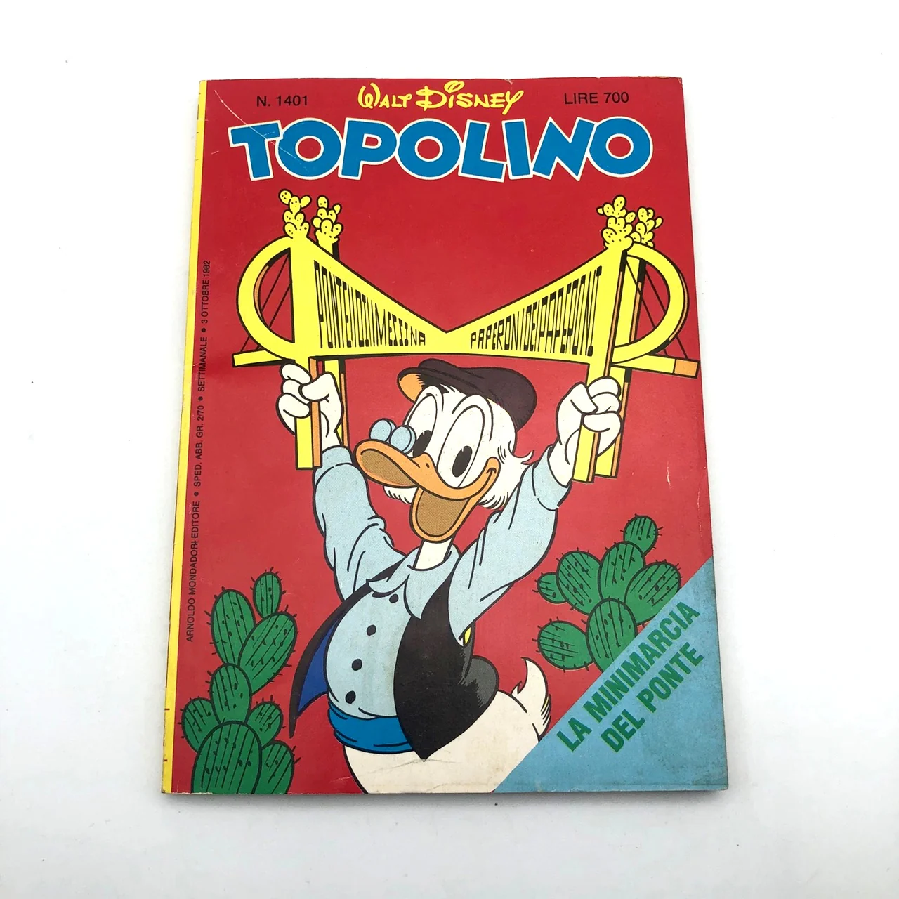 Fumetto di TOPOLINO post Salvini Libretto Usato 1401 Originale Ponte di Messina - Image 6