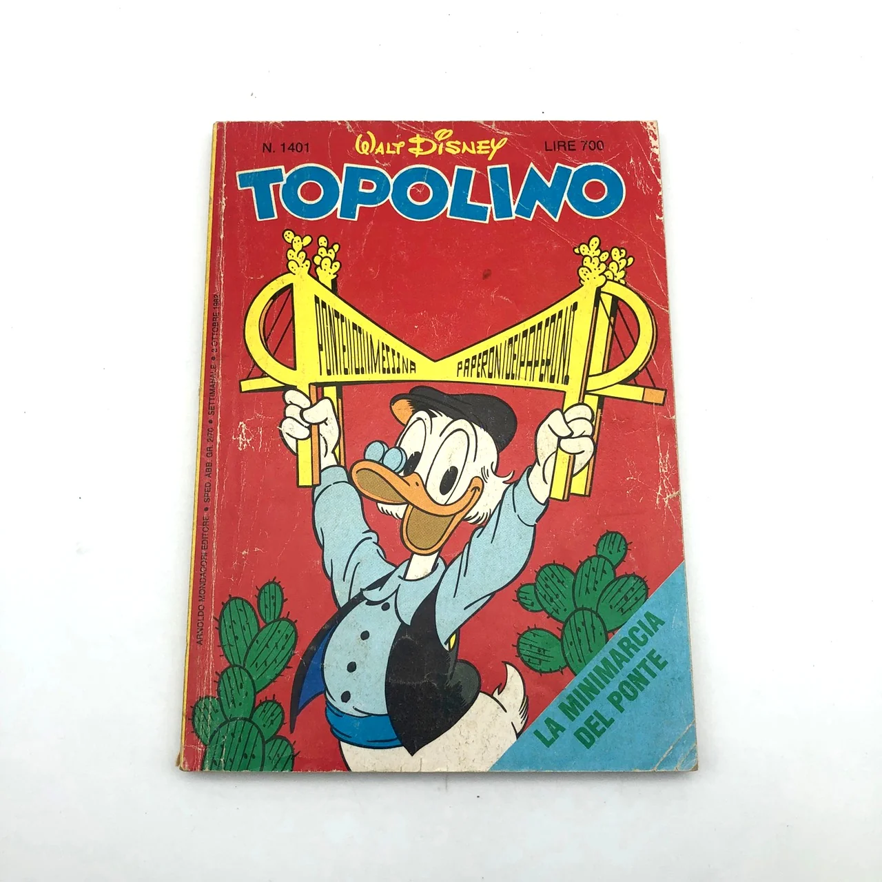 Fumetto di TOPOLINO post Salvini Libretto Usato 1401 Originale Ponte di Messina - Image 7