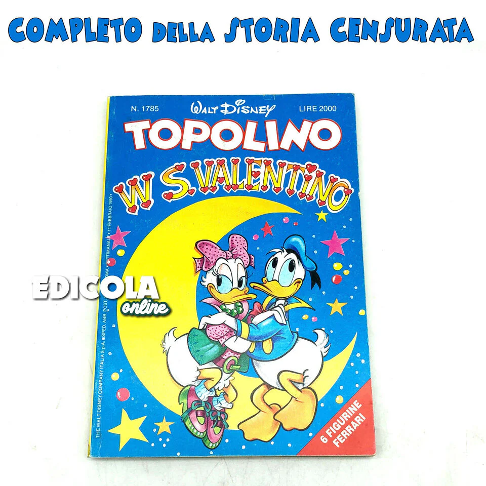 Fumetto di TOPOLINO tradisce Minnie Libretto Censurato n. 1785 San Valentino - Image 10