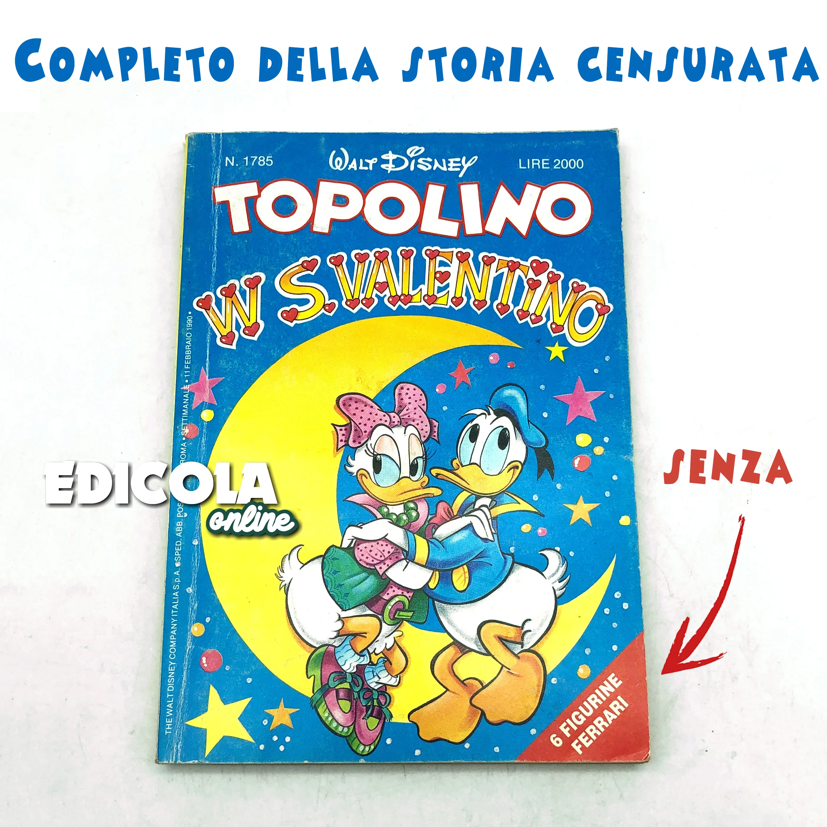 Fumetto di TOPOLINO tradisce Minnie Libretto Censurato n. 1785 San Valentino - Image 11