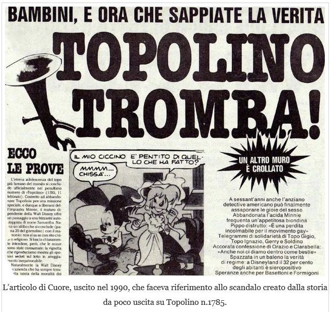 Fumetto di TOPOLINO tradisce Minnie Libretto Censurato n. 1785 San Valentino - Image 3