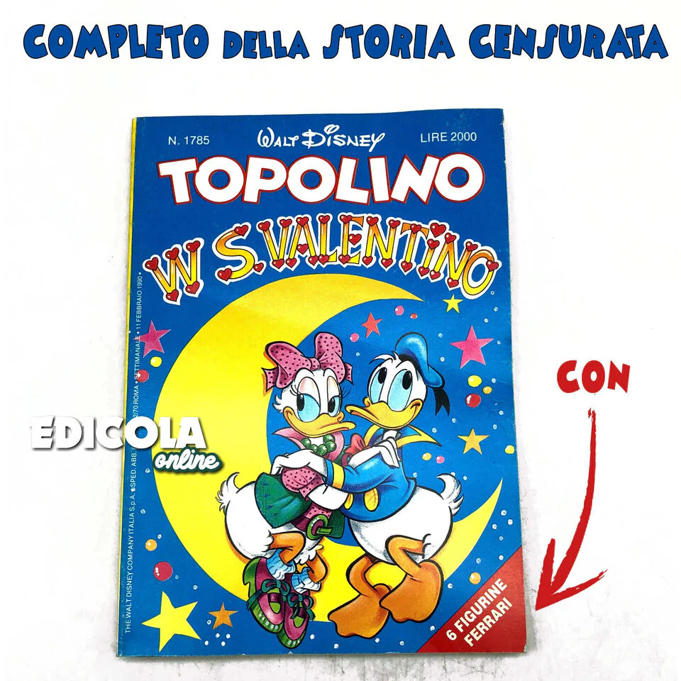 Fumetto di TOPOLINO tradisce Minnie Libretto Censurato n. 1785 San Valentino - Image 9