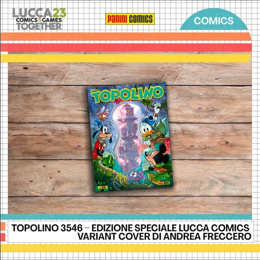 Fumetto di TOPOLINO Variant Cover 3545 3546 Libretto Originale Lucca Comics 2023 - Image 4