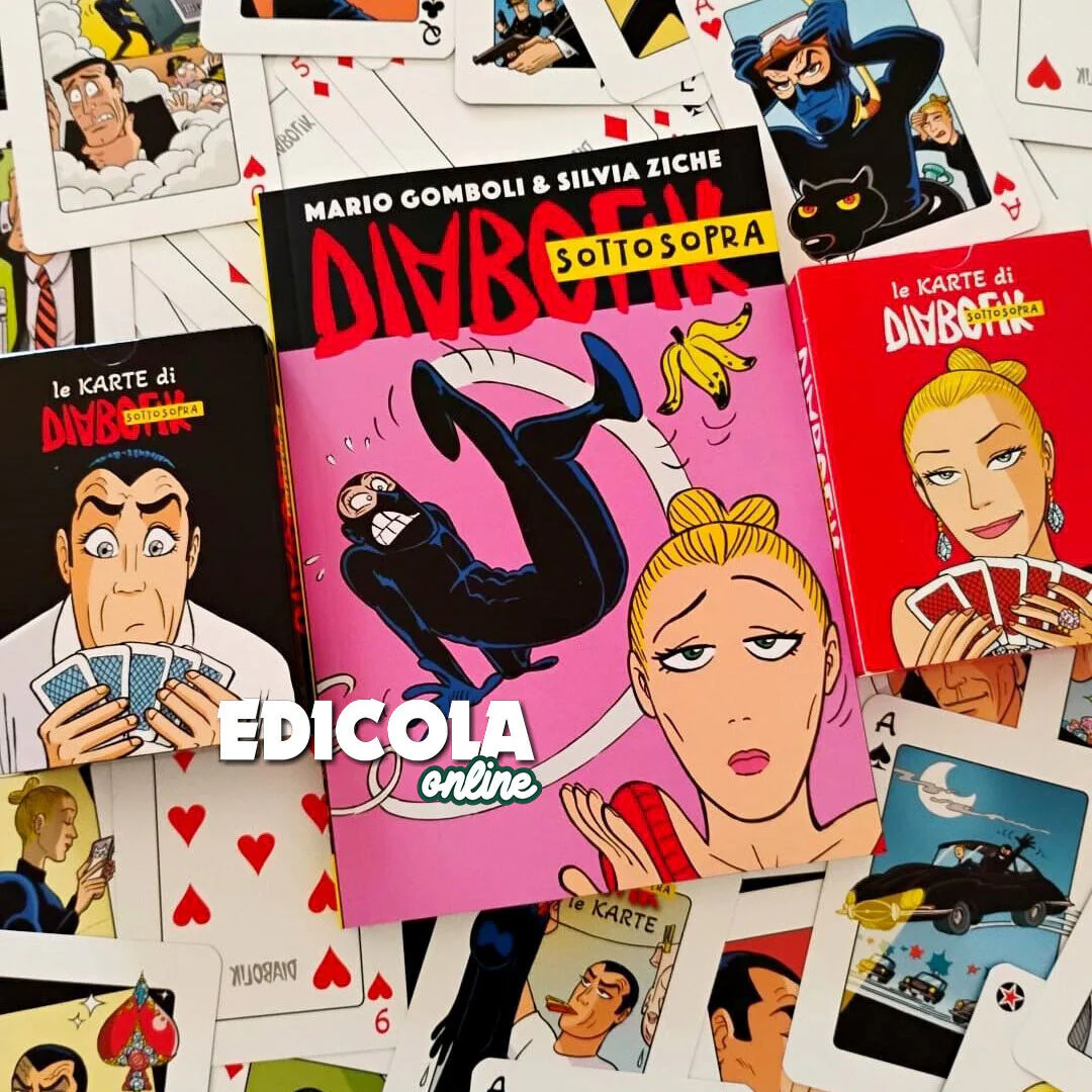 Fumetto DIABOLIK Sottosopra "Un posto Tranquillo" + Gadget Le carte da poker inedite di Silvia Ziche - Karte 2024 - Image 4