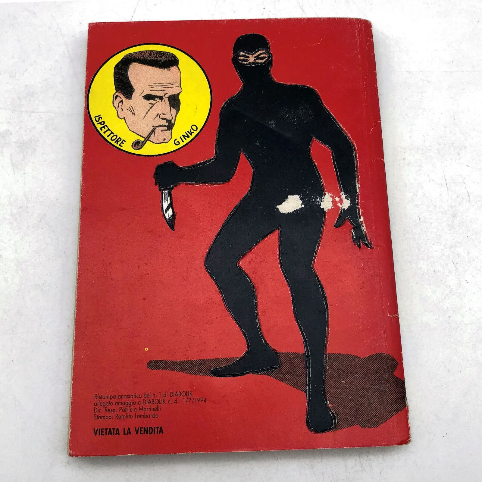 Fumetto DIABOLIK IL RE DEL TERRORE numero n. 1 Ristampa Anastatica Astorina 1994 - Image 3