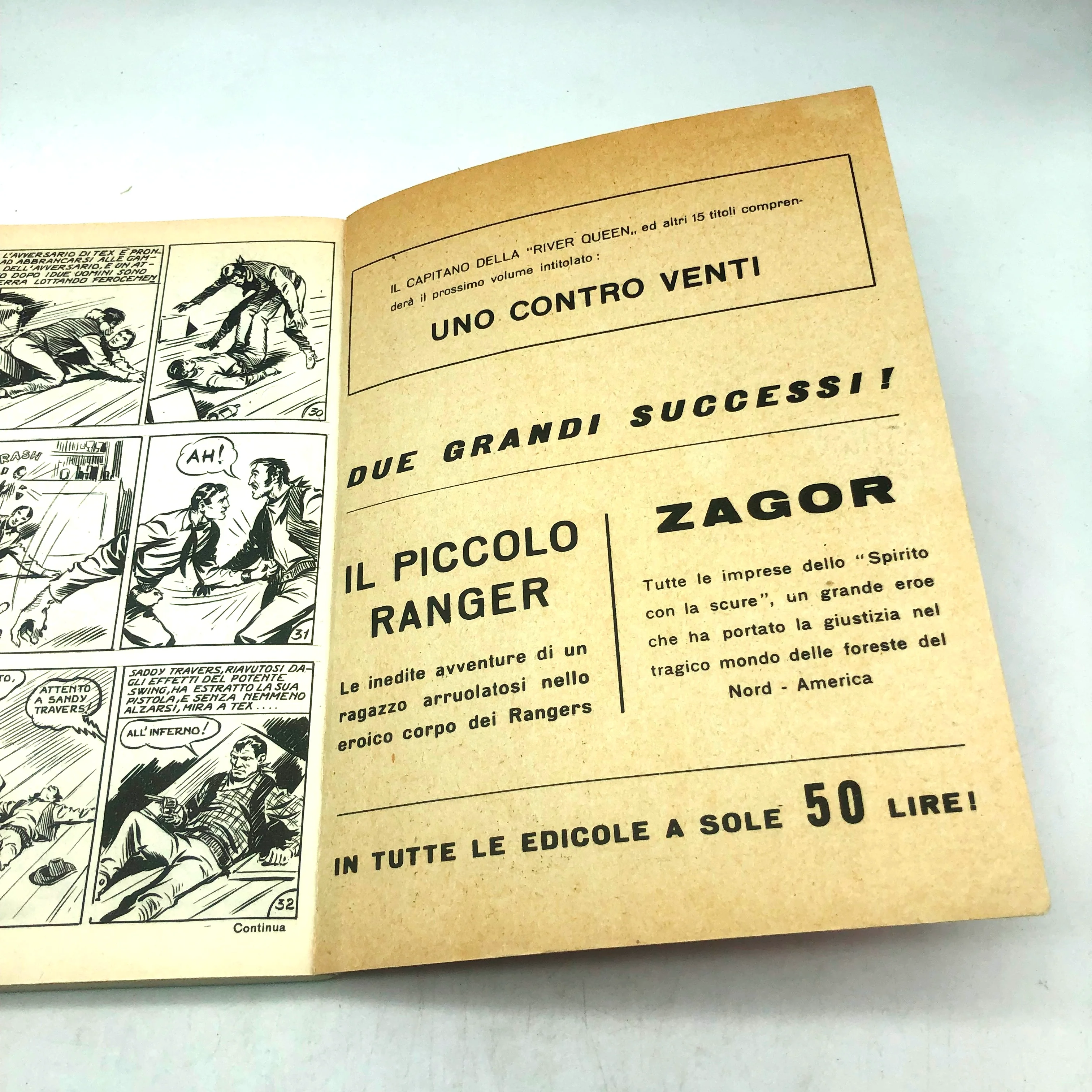 Fumetto Tex Willer numero n. 1 LA MANO ROSSA Originale £ 200 Lire 1964 Killer - Image 13
