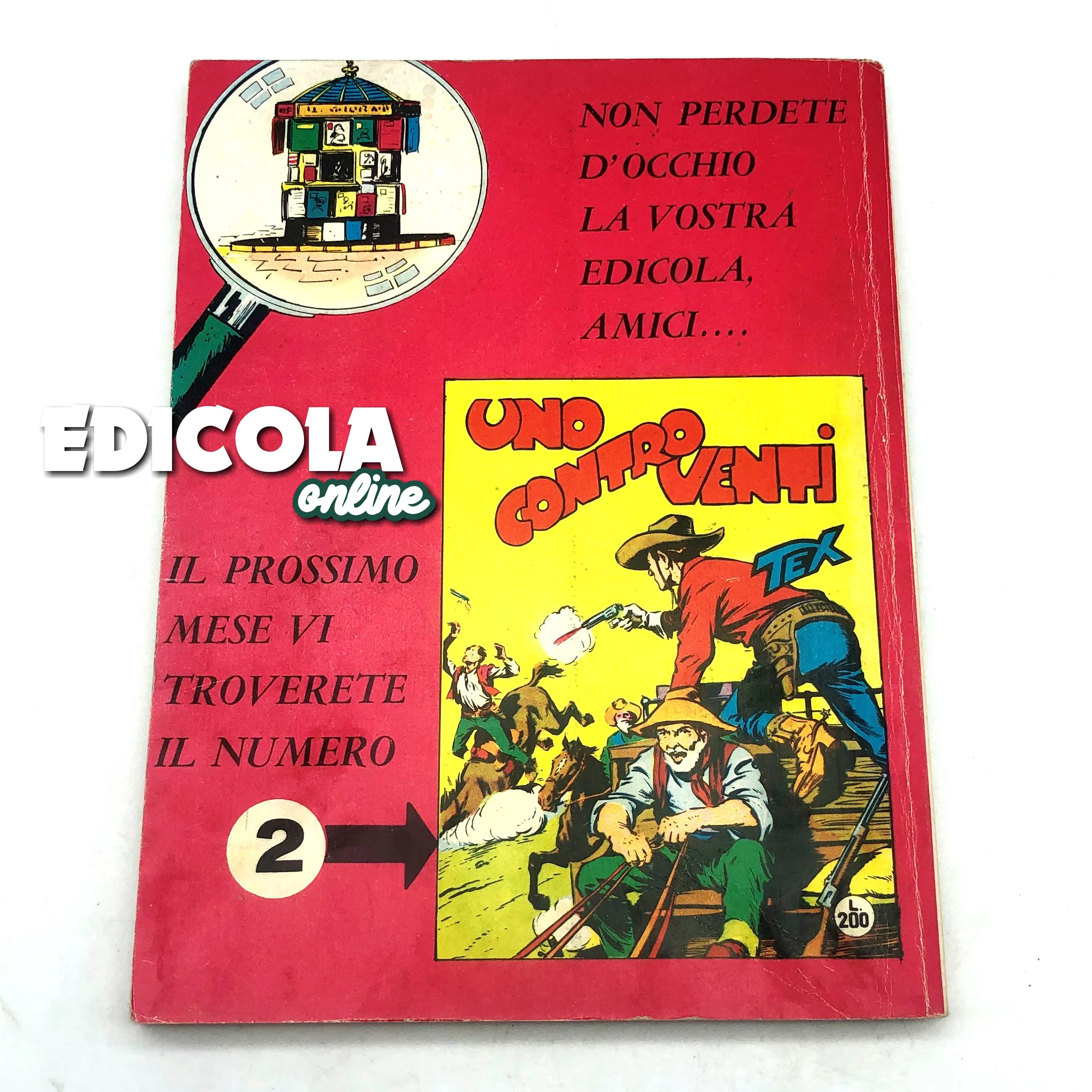Fumetto Tex Willer numero n. 1 LA MANO ROSSA Originale £ 200 Lire 1964 Killer - Image 14
