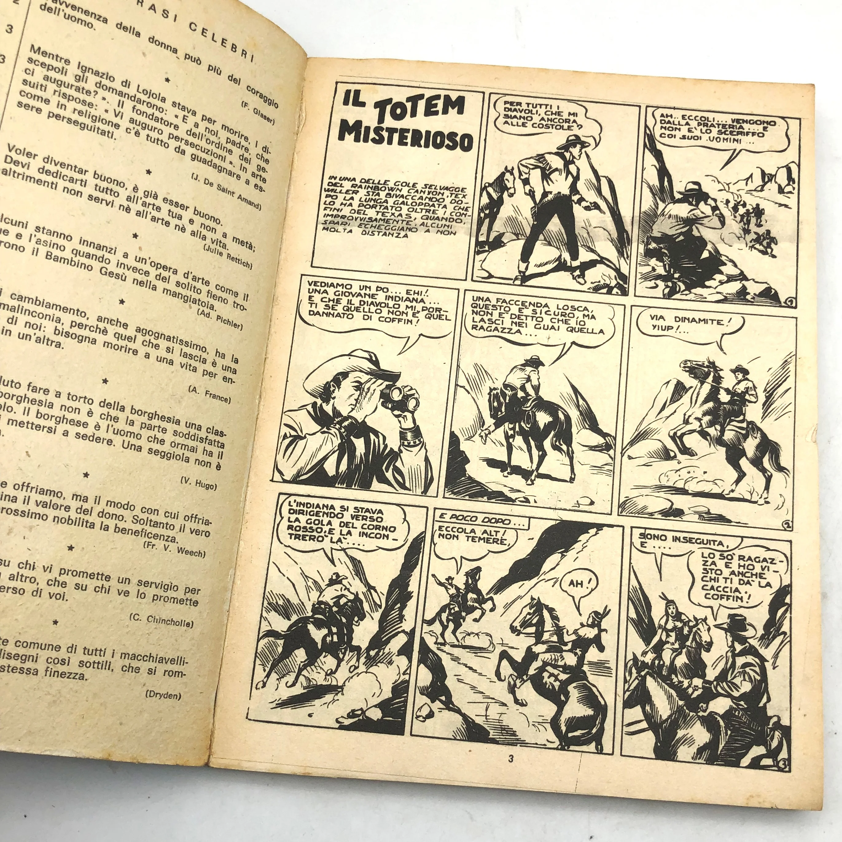 Fumetto Tex Willer numero n. 1 LA MANO ROSSA Originale £ 350 Lire 1964 Aut 2926 (Difetto sul retro) - Image 9
