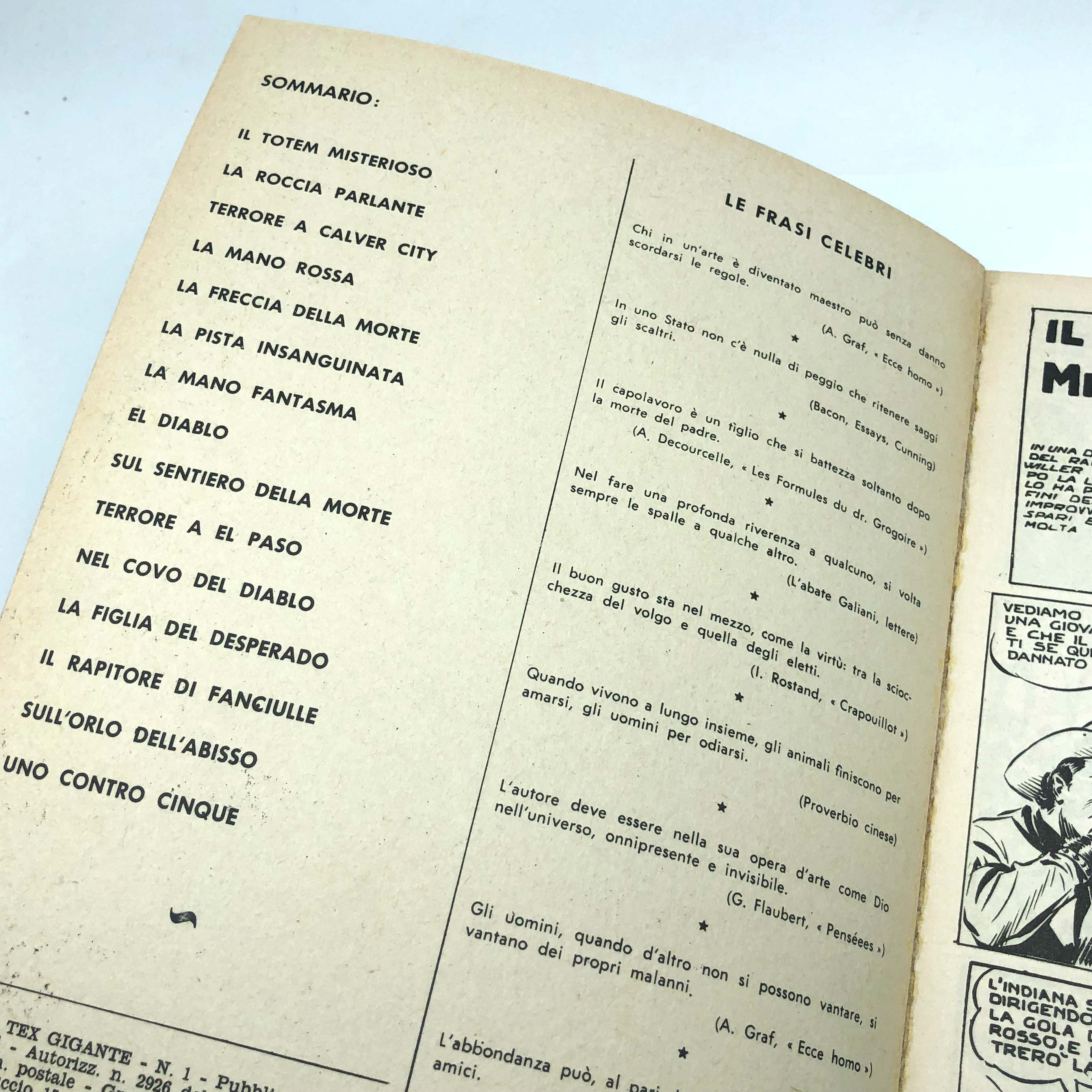 Fumetto Tex Willer Tre Stelle numero n.1 LA MANO ROSSA Originale £ 200 Lire 1964 - Image 10