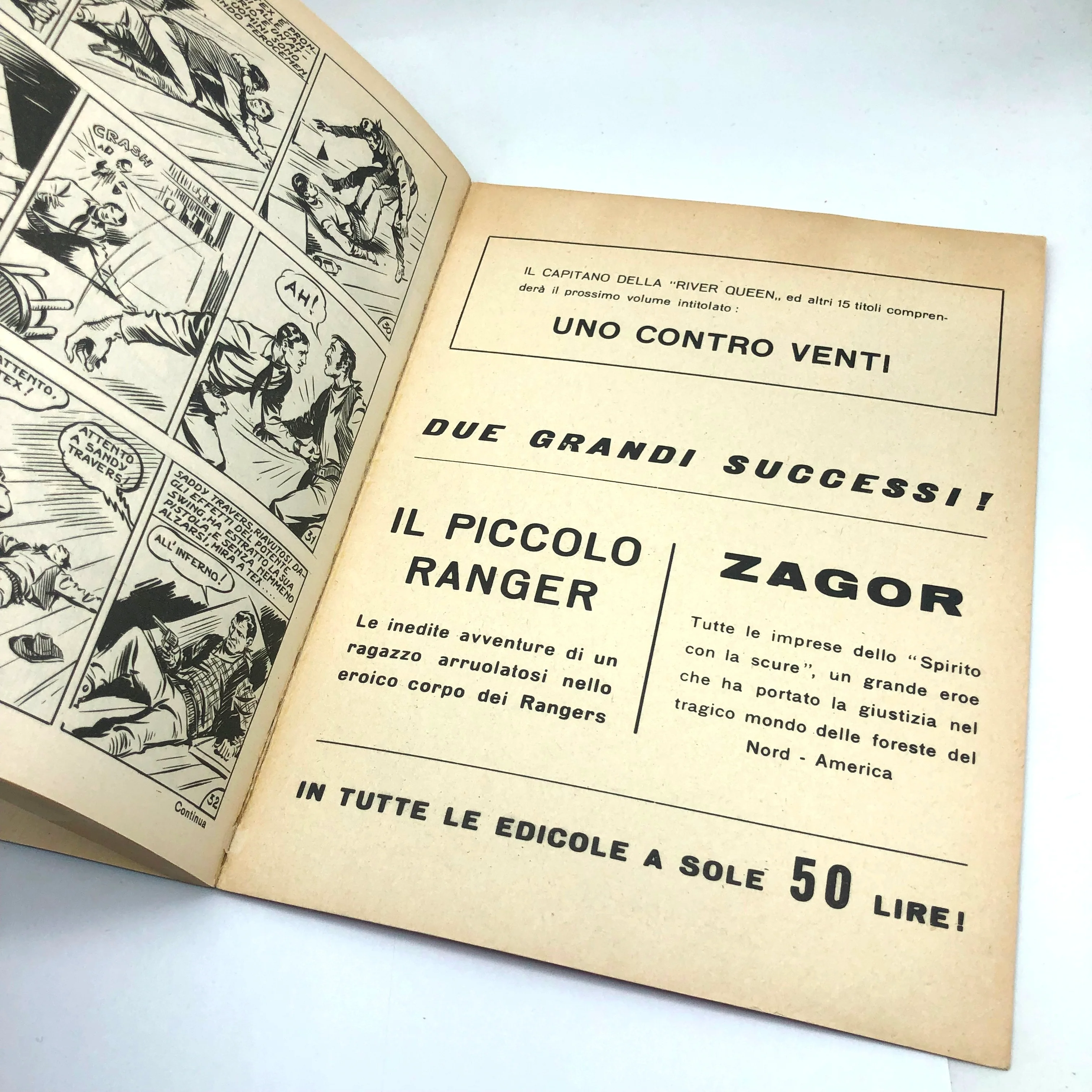 Fumetto Tex Willer Tre Stelle numero n.1 LA MANO ROSSA Originale £ 200 Lire 1964 - Image 11