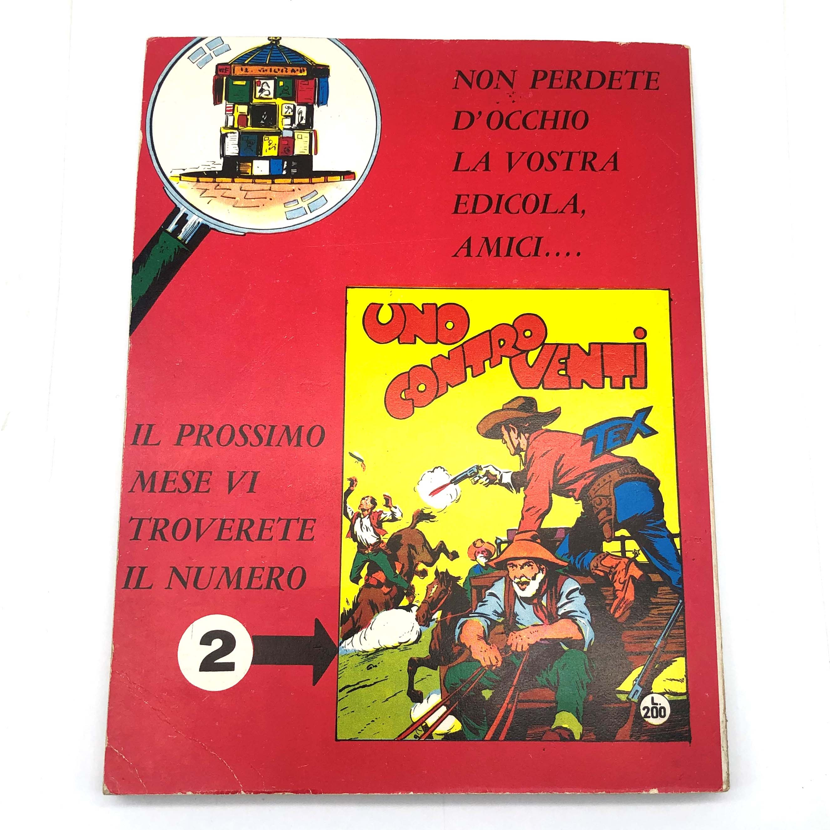 Fumetto Tex Willer Tre Stelle numero n.1 LA MANO ROSSA Originale £ 200 Lire 1964 - Image 8