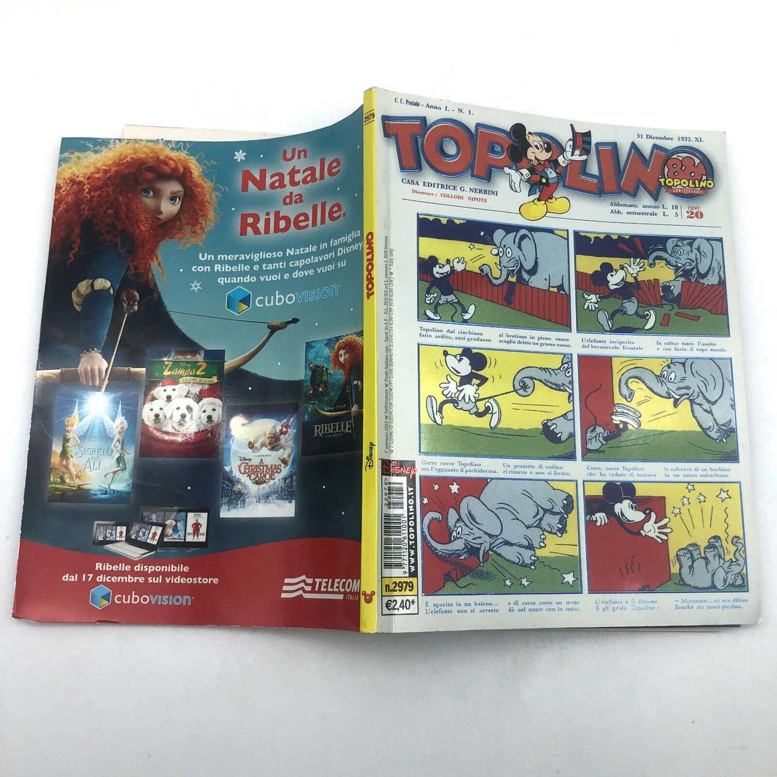 Fumetto TOPOLINO 2979 Cover Variant numero 1 Anastatica 1932 da Collezione Raro - Image 3