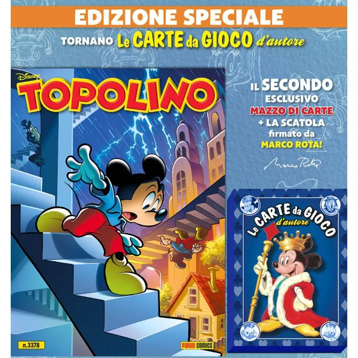 Fumetto TOPOLINO 3377 + 3378 Sigillato Edicola da Collezione + 2x Mazzo di carte Blisterato - Image 4