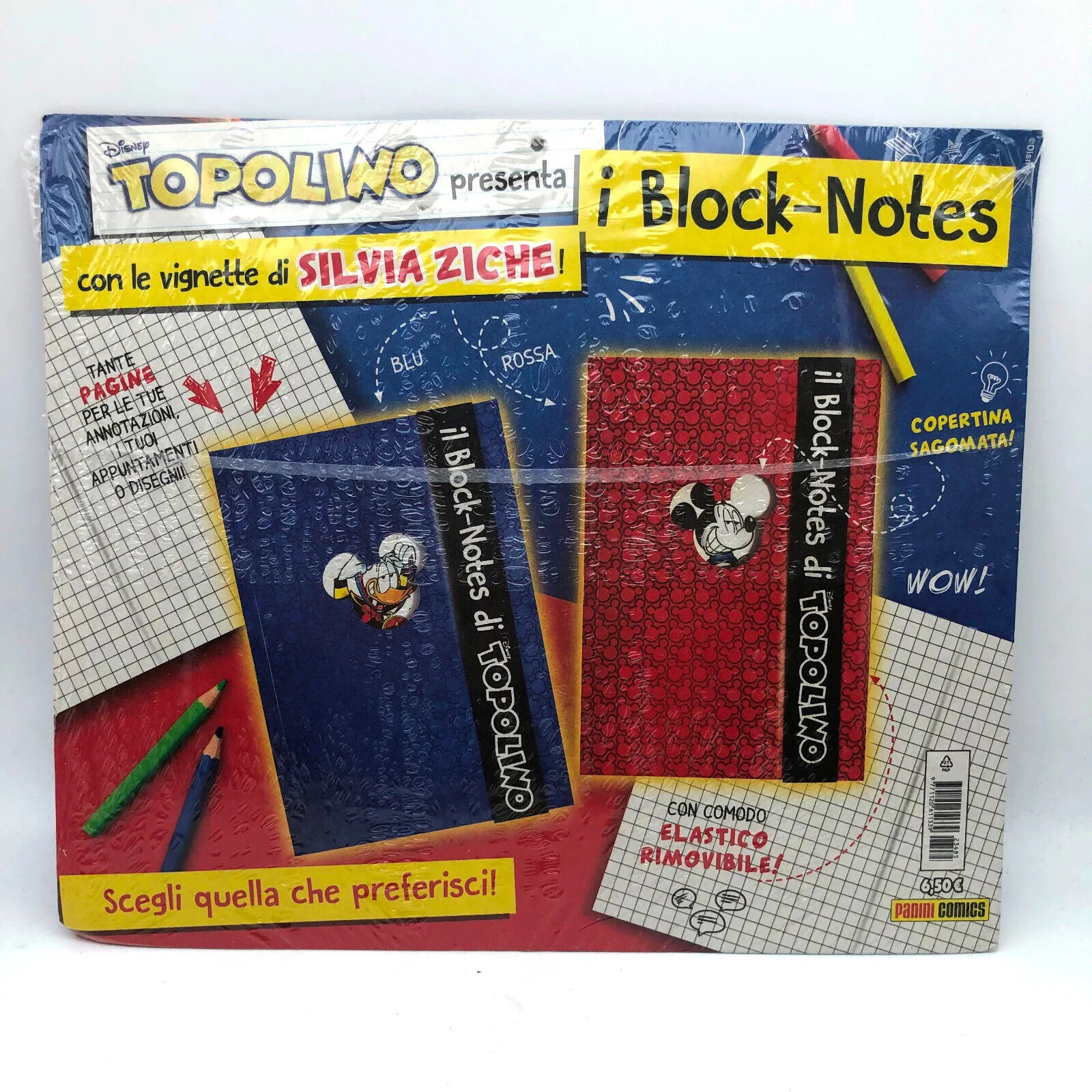 Fumetto TOPOLINO 3485 Sigillato Edicola Block Notes Blu Illustrato da Collezione - Image 2