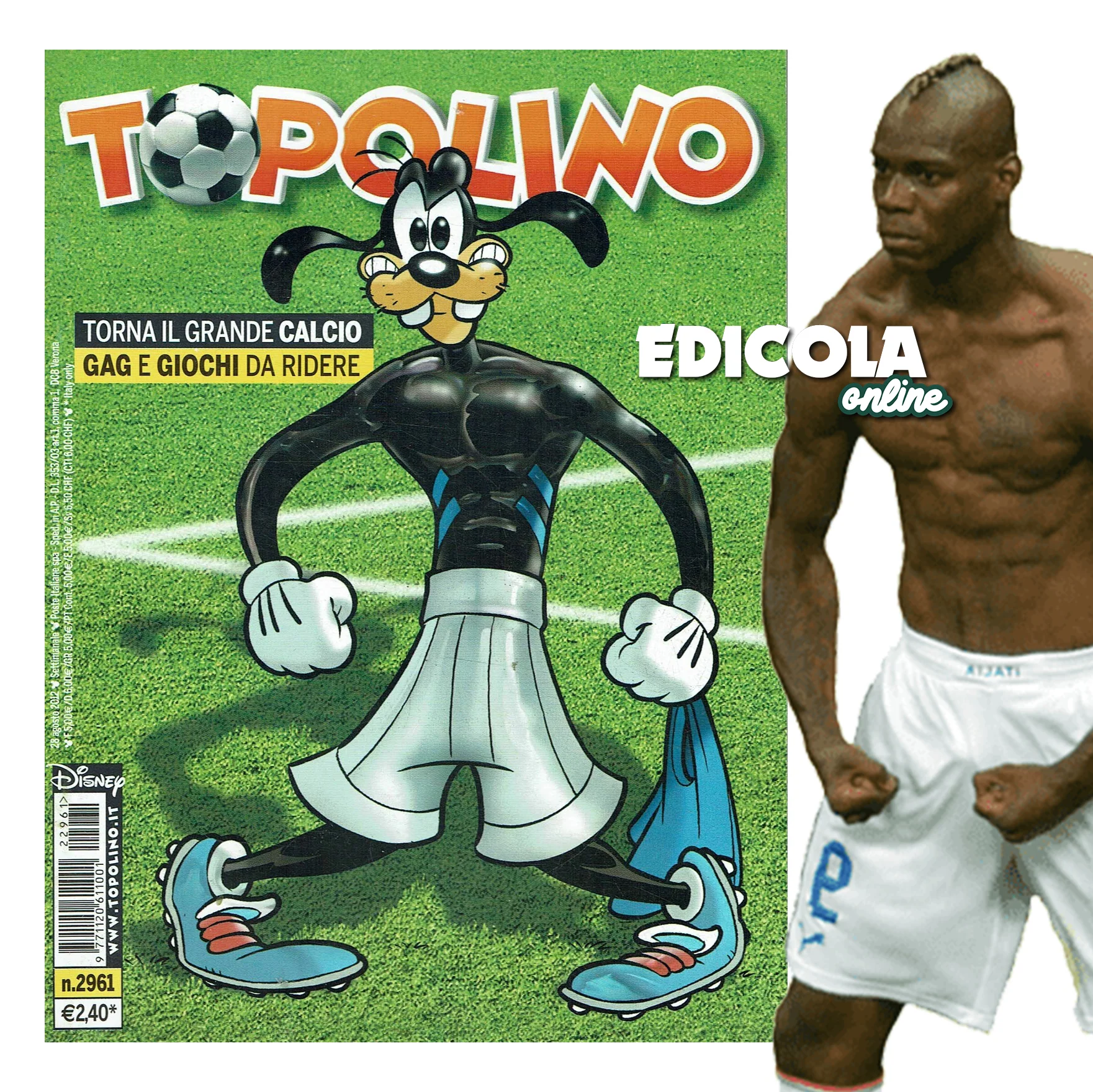 Fumetto Topolino n. 2961 (Copertina dedicata a Mario Balotelli)