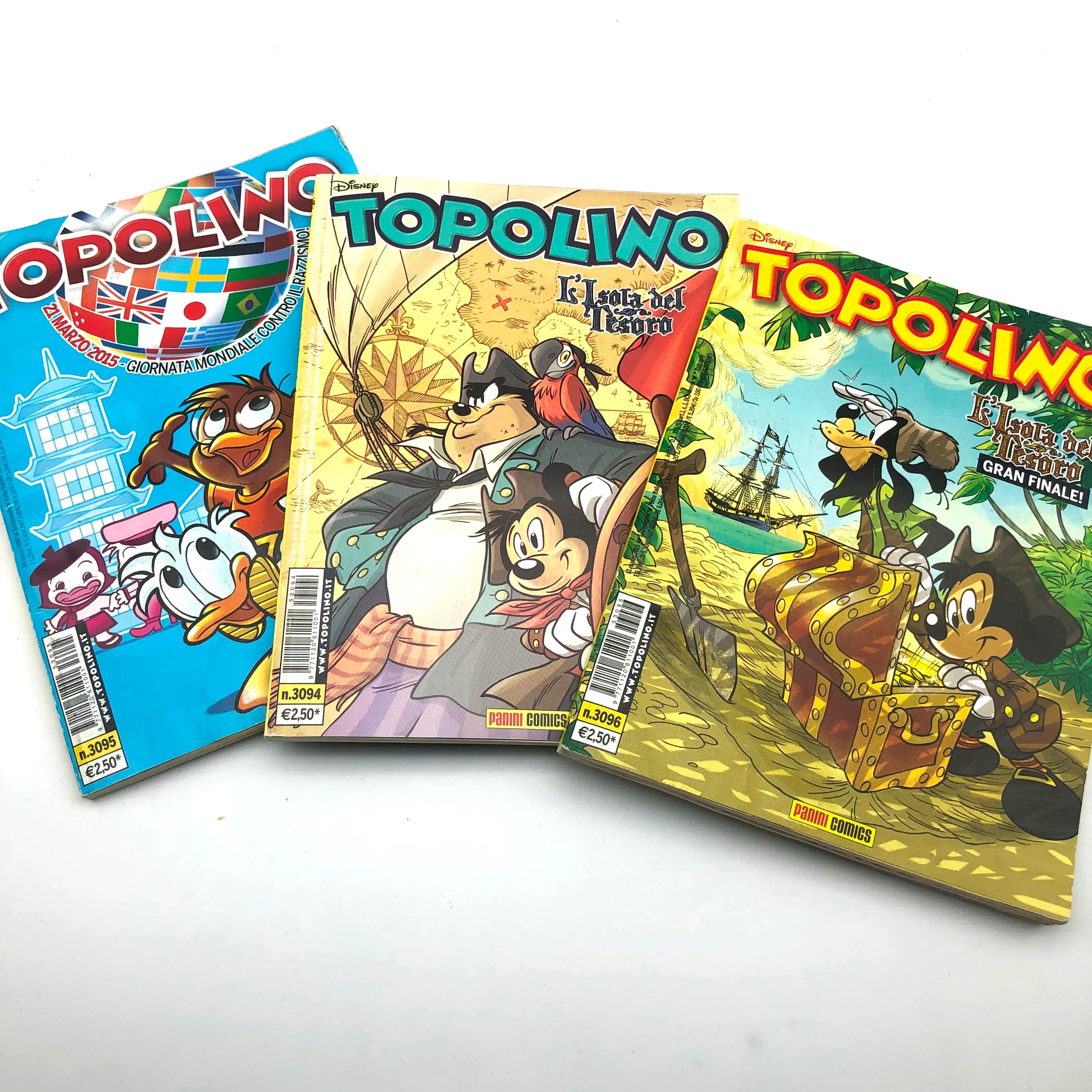 Fumetto TOPOLINO n. 3094 + 3095 + 3096 (con storia parodia Dylan Top Dog + L'Isola del Tesoro)