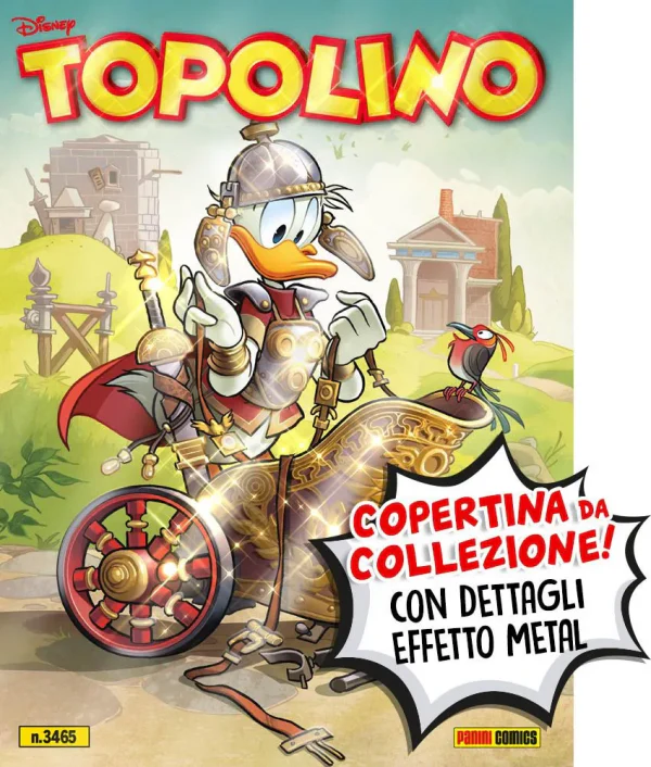 Fumetto TOPOLINO n. 3465 da Collezione Variant Cover Copertina con dettagli effetto Metal