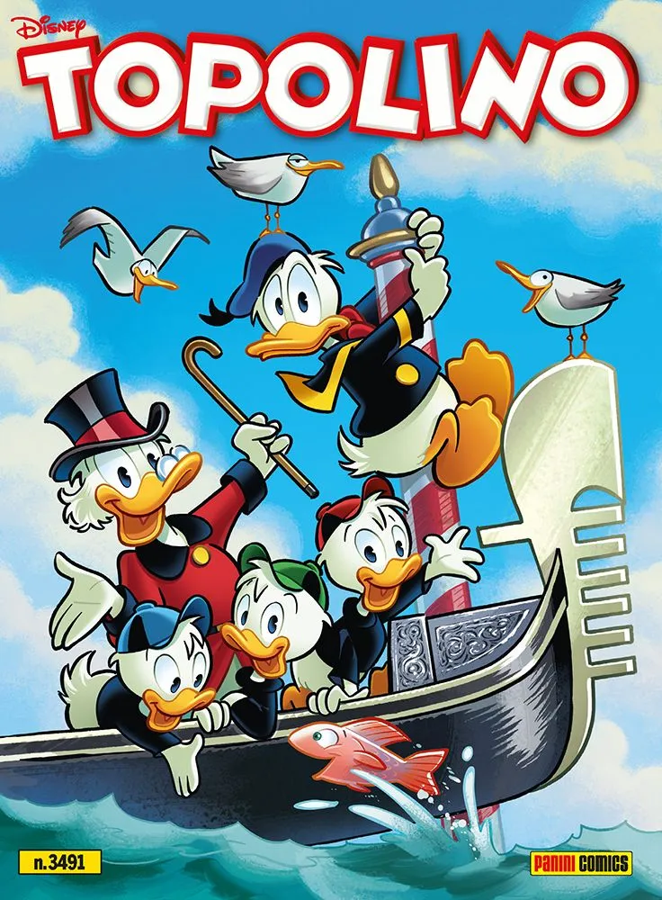 Fumetto Topolino n. 3491 (Copertina e Storia ambientata a Venezia)
