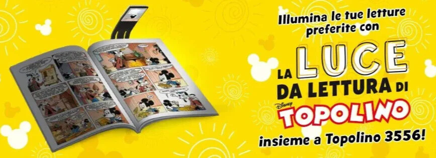Fumetto TOPOLINO n. 3556 Variant con Gadget Lampada LUCE DA LETTURA Blisterato - Image 3