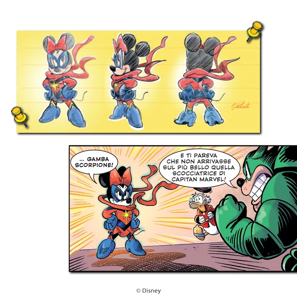 Fumetto Topolino n. 3601 - flip cover dedicata a What if... ? - Minni diventa Captain Marvel - Image 4
