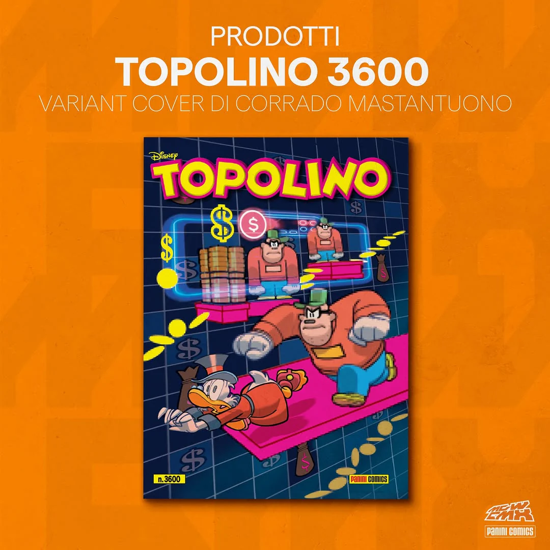 Fumetto Topolino n. 3600 Variant Cover Reveal Milan Games Week & Cartoomics 2024 - Image 2
