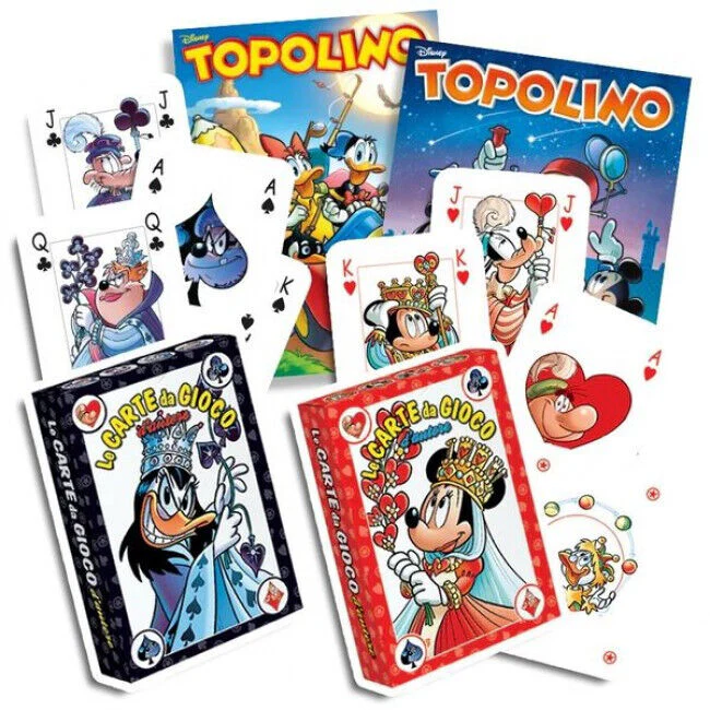 Fumetto TOPOLINO Sigillato Edicola da Collezione + 2x Mazzo di carte Blisterato