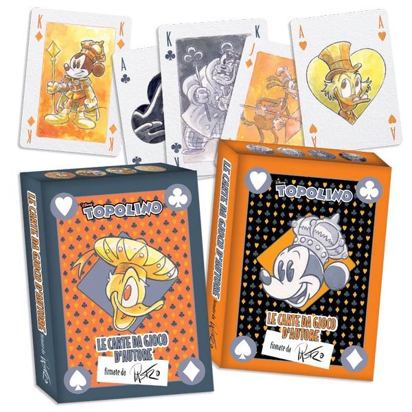 Fumetto TOPOLINO 3637 + 3638 Sigillato Edicola da Collezione + 2x Mazzo di carte Blisterato