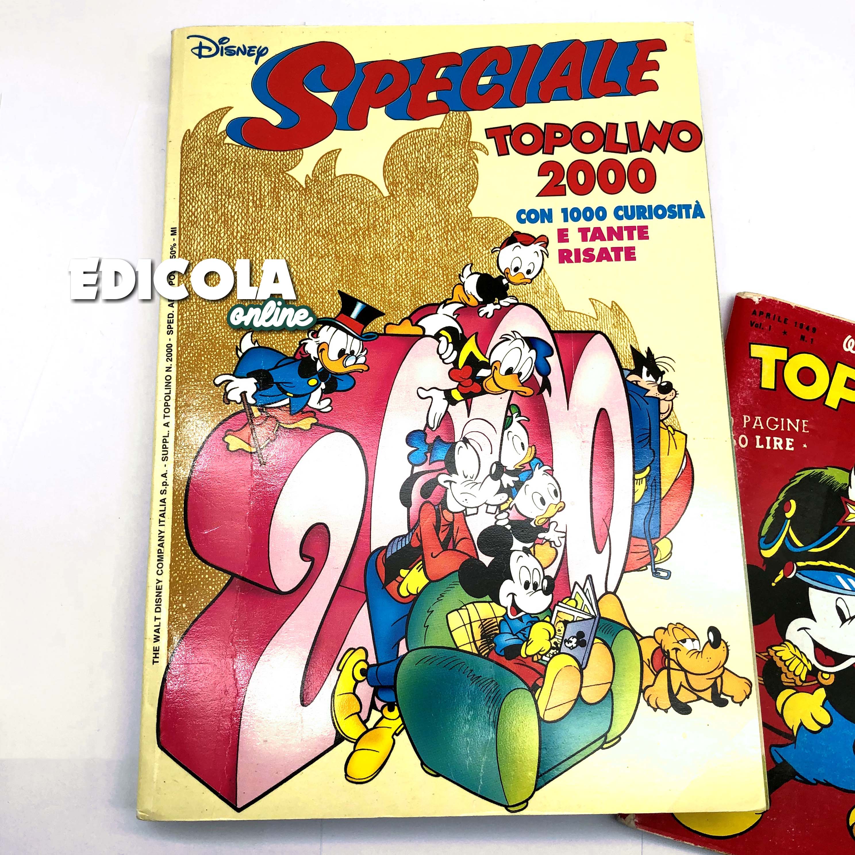 Fumetto TOPOLINO Speciale 2000 + n. 1 RISTAMPA da Collezione 60lire Vintage Raro - Image 2