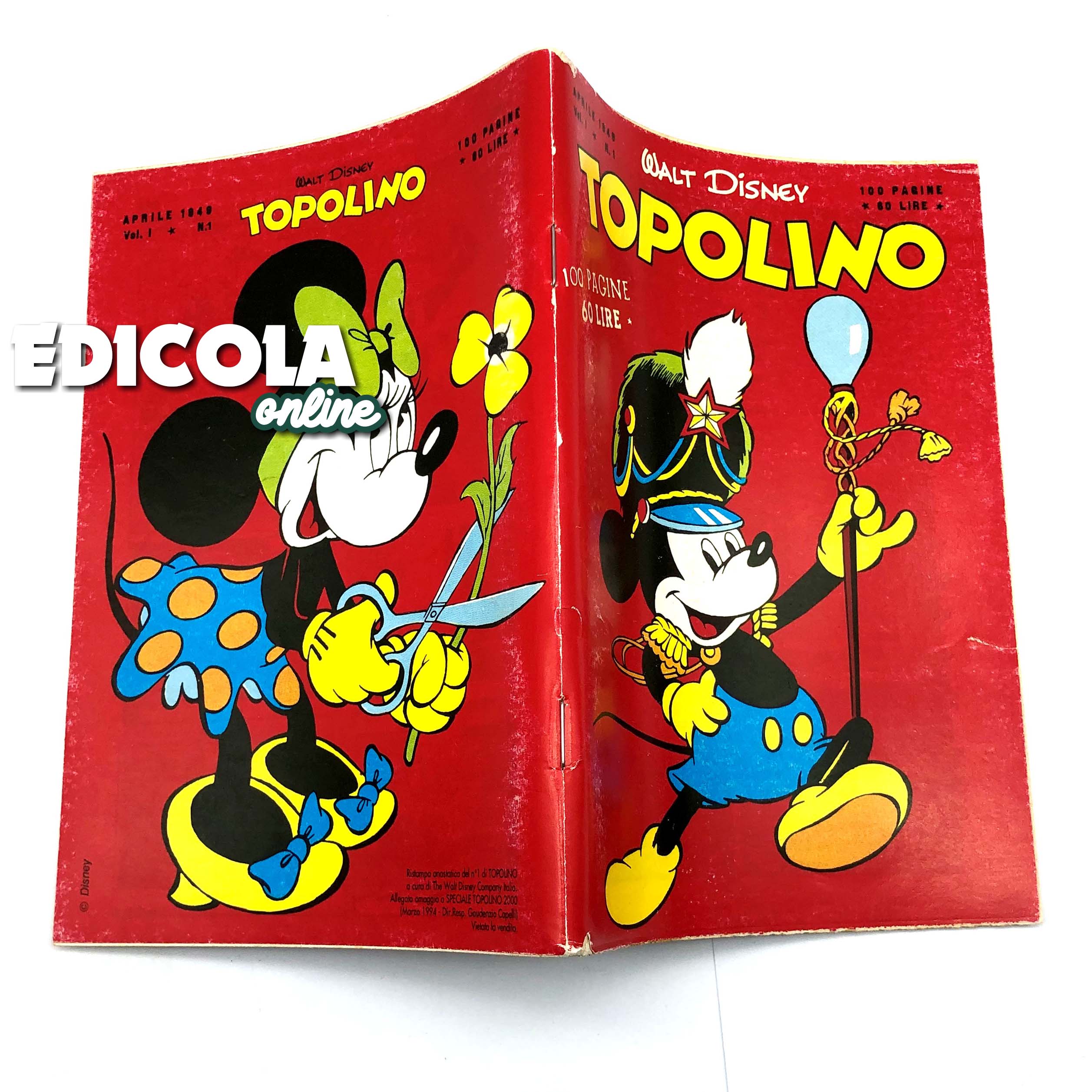 Fumetto TOPOLINO Speciale 2000 + n. 1 RISTAMPA da Collezione 60lire Vintage Raro - Image 5