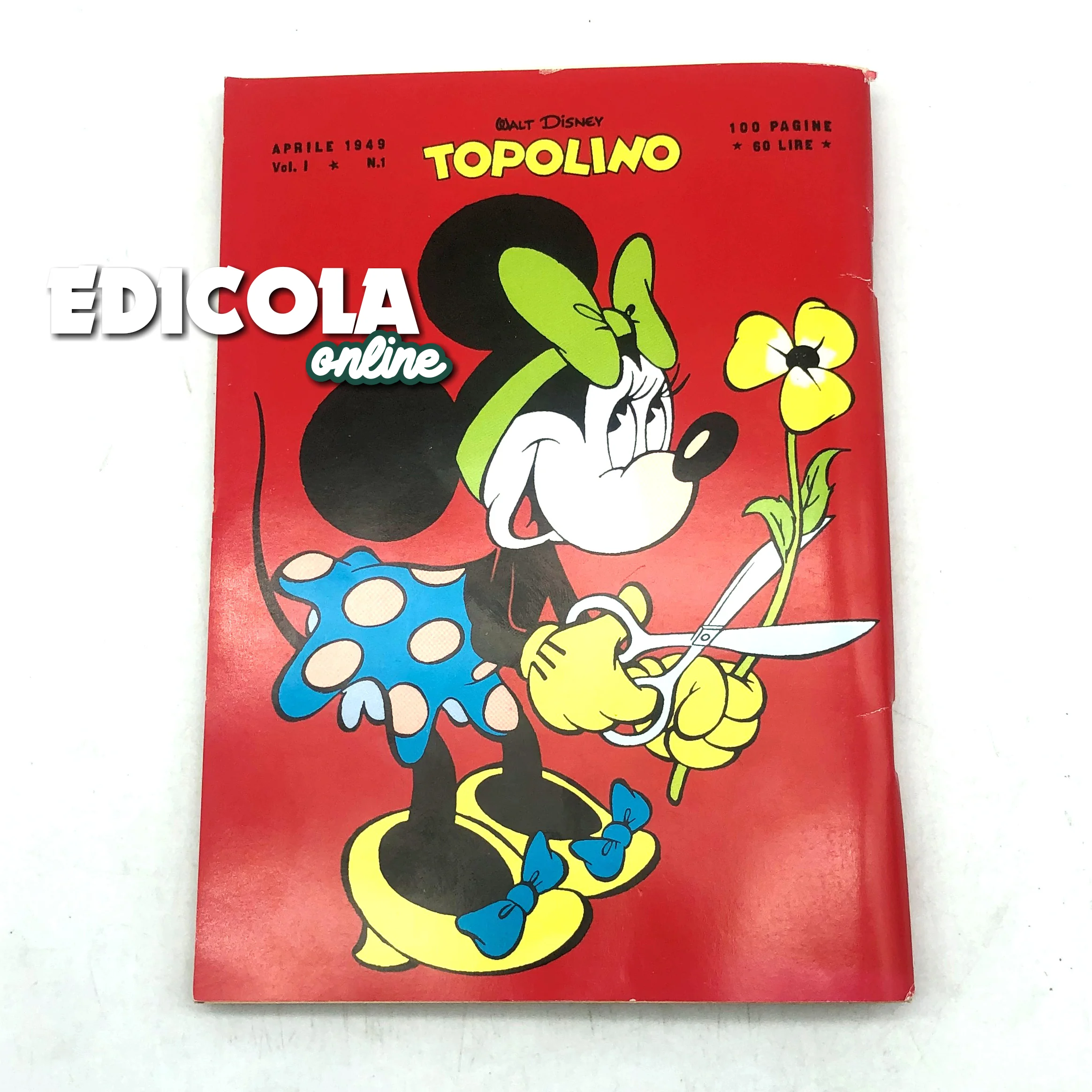 Fumetto TOPOLINO Spillato n. 1 RISTAMPA (2010) da Collezione 60 lire Vintage Raro - Image 3