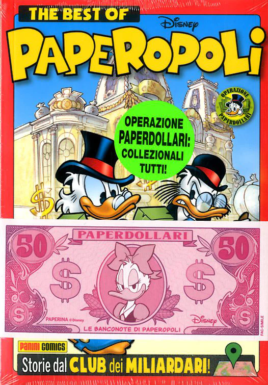 Fumetto TOPOLINO - The Best of PAPEROPOLI + Paperdollari 50 (Sigillato)