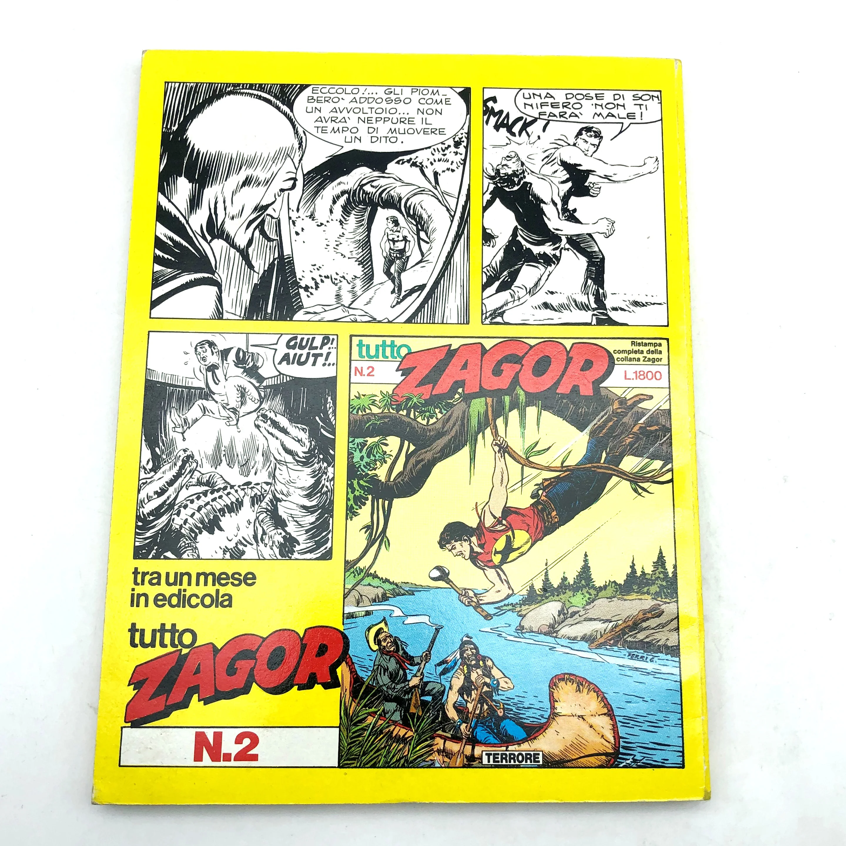 Fumetto Tutto ZAGOR La Foresta degli Agguati numero n 1 Ristampa Daim Press 1986 - Image 3