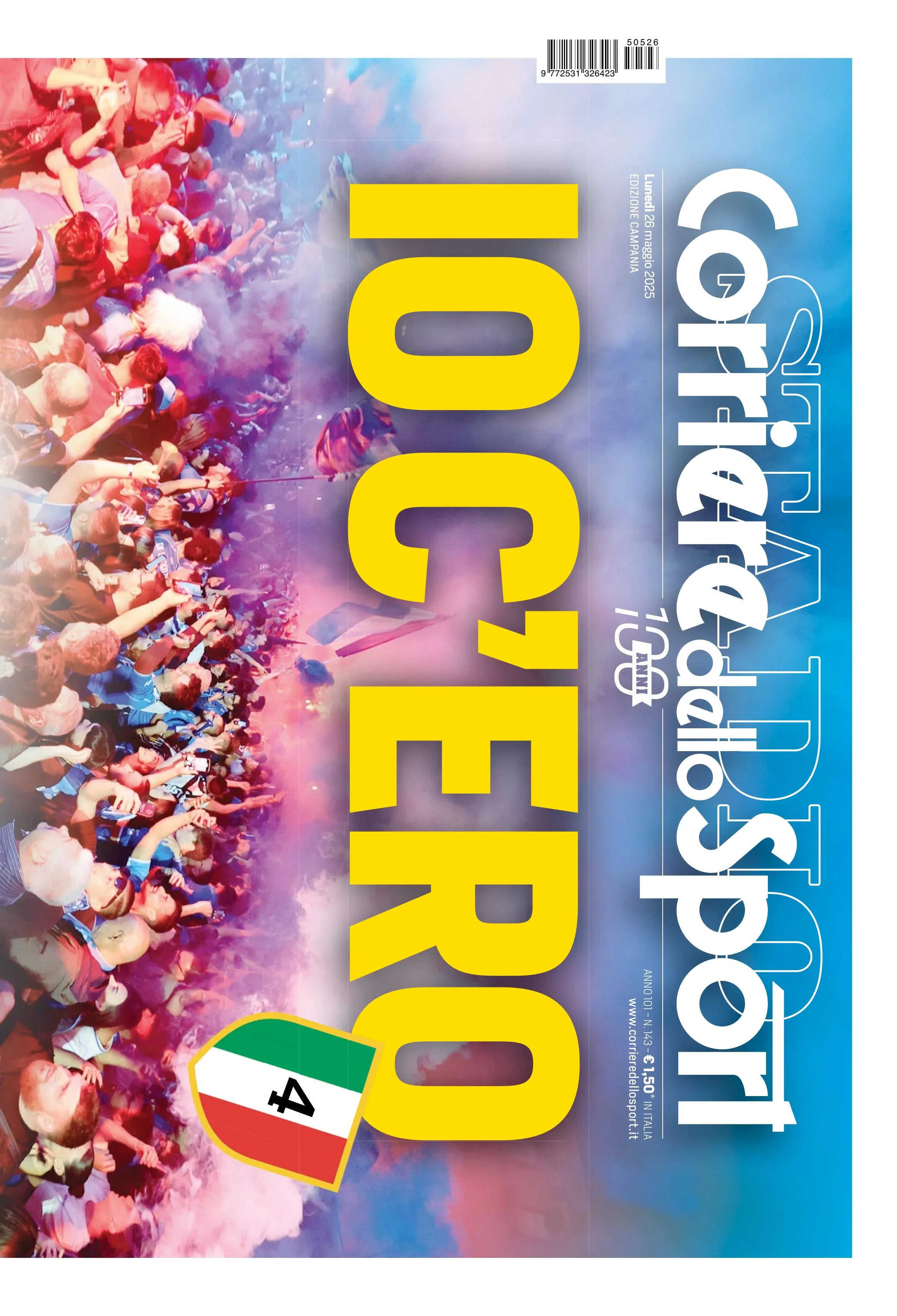 Giornali Quotidiani 4° Scudetto SSC Calcio NAPOLI - Campione d'Italia 2024-25 2025 - Image 11
