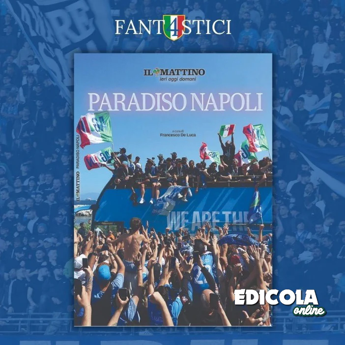 Giornali Quotidiani 4° Scudetto SSC Calcio NAPOLI - Campione d'Italia 2024-25 2025 - Image 21