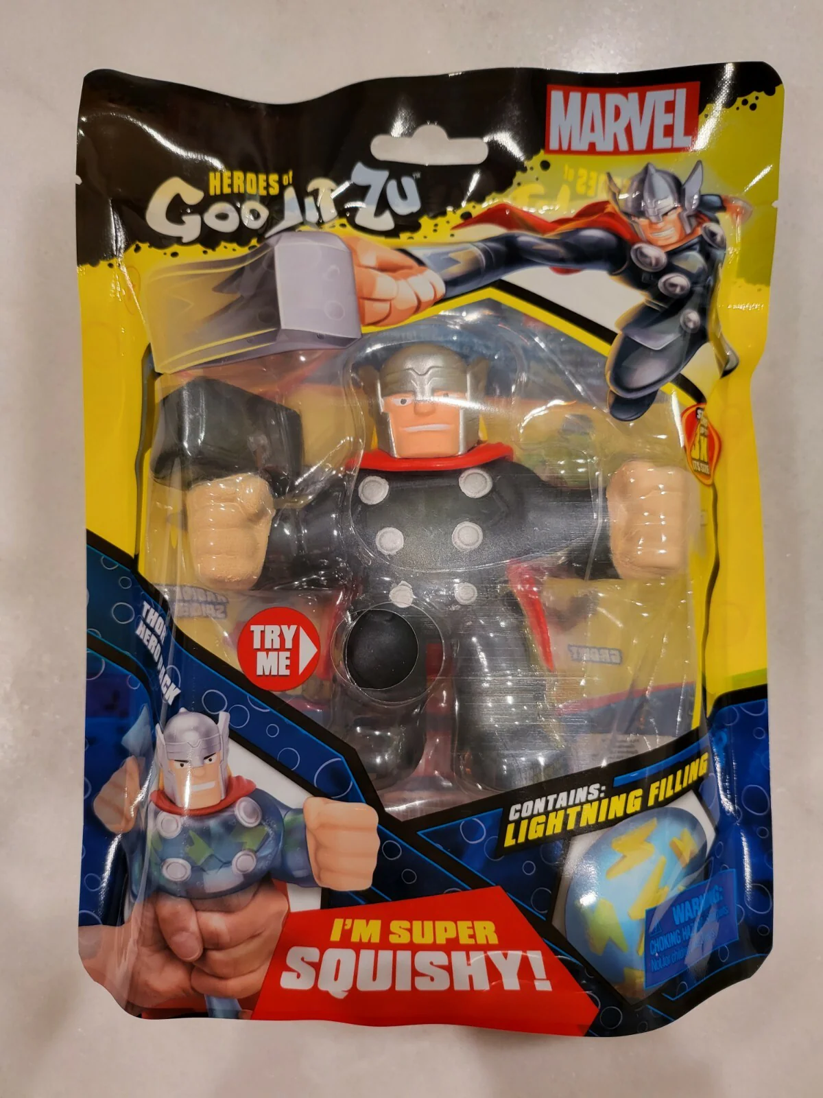 Heroes of Goo Jit Zu - Marvel Hero - Thor Action Figure Squisky - Image 6