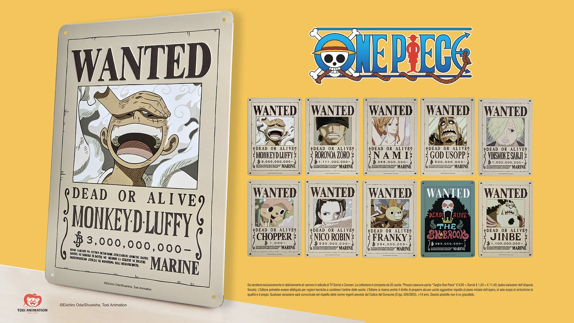 I tesori di “One Piece” Metal Poster in rilievo in 3D (Tv Sorrisi 2025) - Image 3