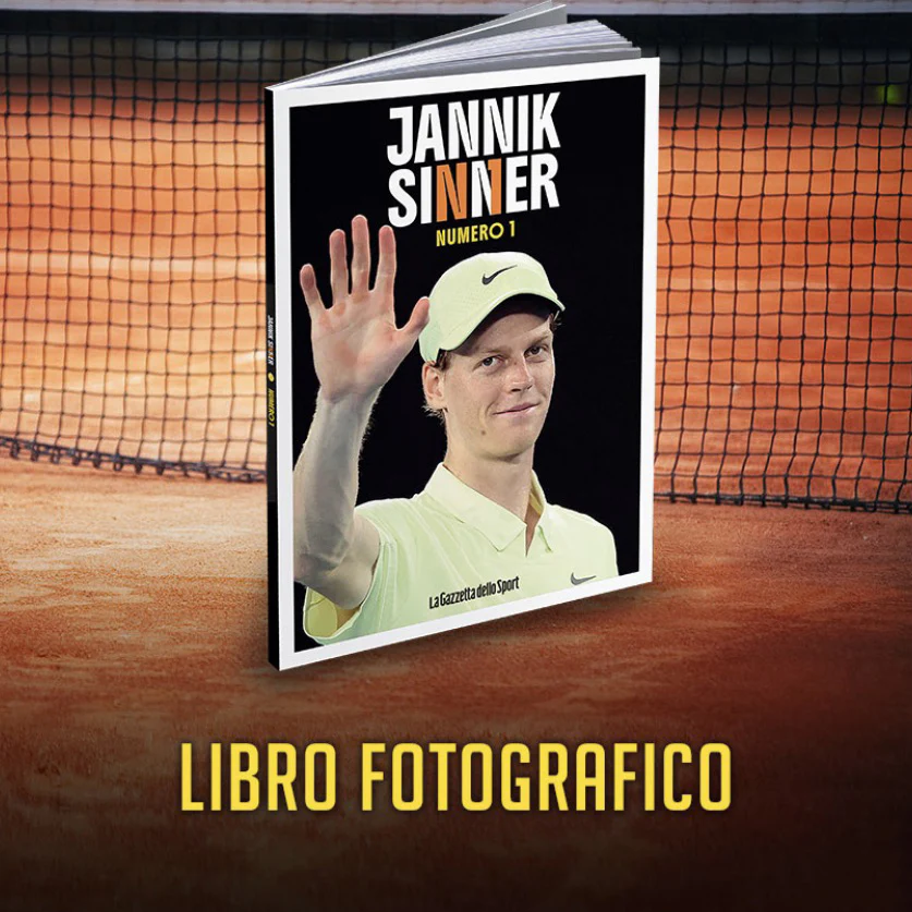 Libro e gadget Jannik SINNER Numero 1 Sacca Volpe Rossa ufficiale - Image 3