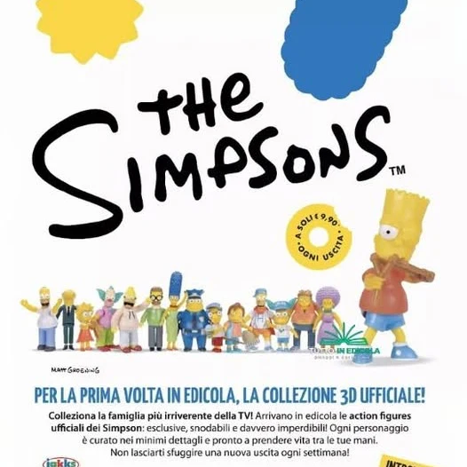 La collezione 3D dei Simpsons (Tv Sorrisi 2025)