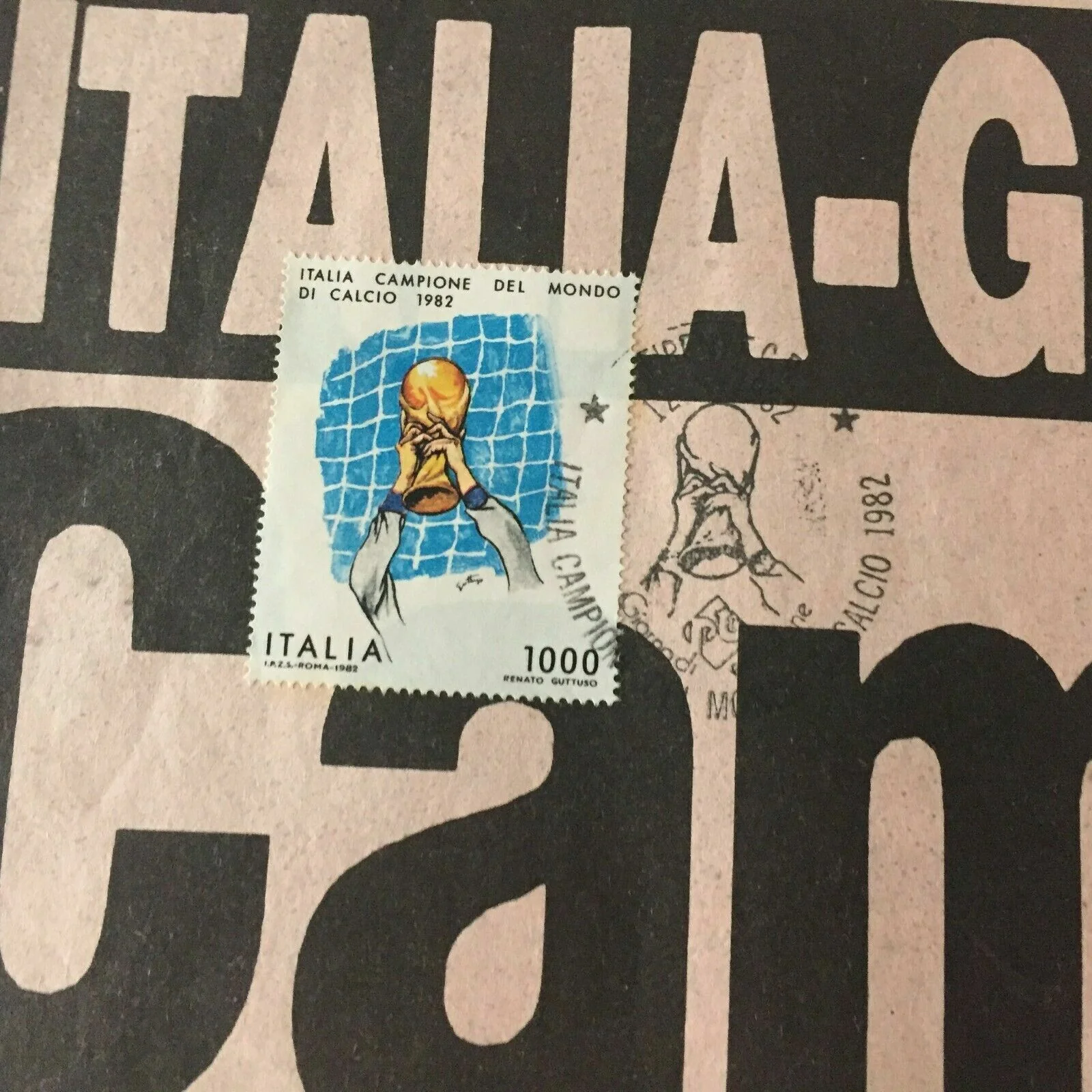 La Gazzetta dello sport ITALIA 12 Luglio + Francobollo Campioni del Mondo 1982 - Image 3